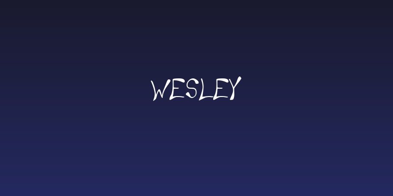 Wesley Social Header