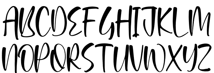 Weslingtone Font UPPERCASE