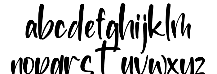 Weslingtone Font LOWERCASE