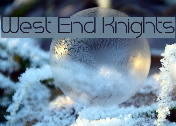 West End Knights Font examples