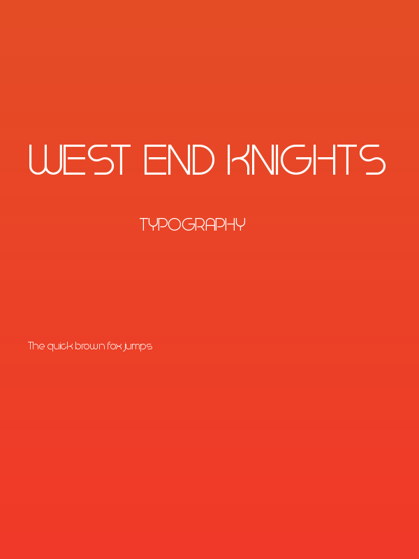 West End Knights Poster