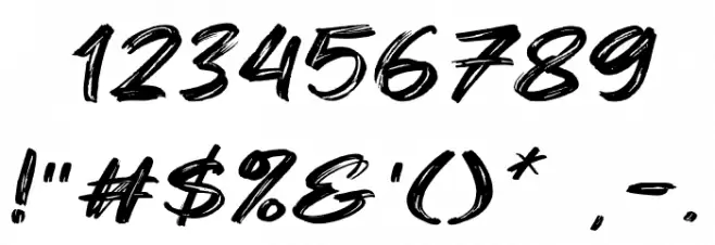 West Fighter Font OTHER CHARS