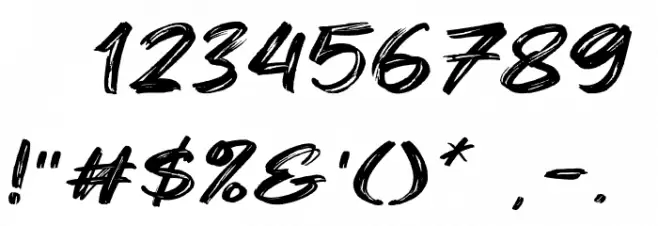 West Fighter Font OTHER CHARS