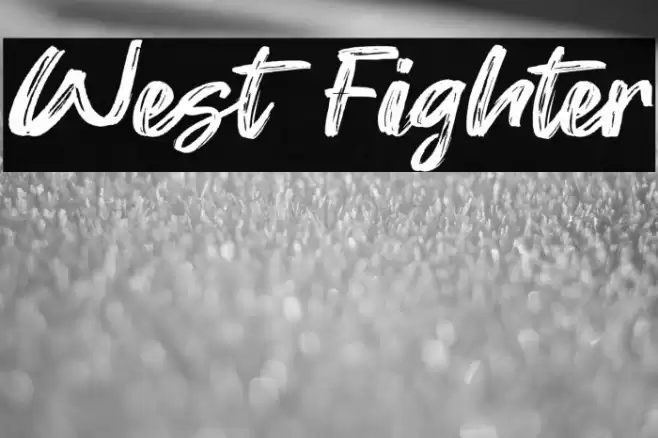 West Fighter Font examples