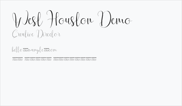 West Houston Demo Business Card
