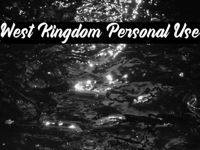 West Kingdom Personal Use Font examples