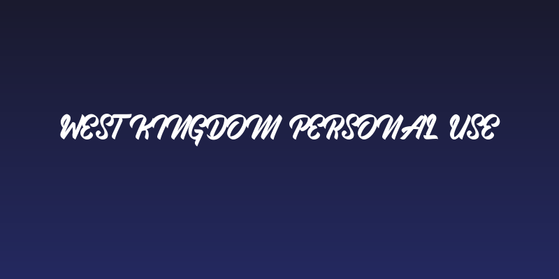 West Kingdom Personal Use Social Header