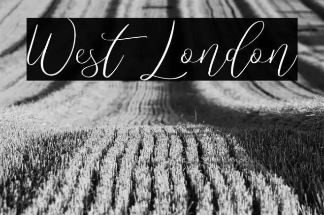 West London Font examples