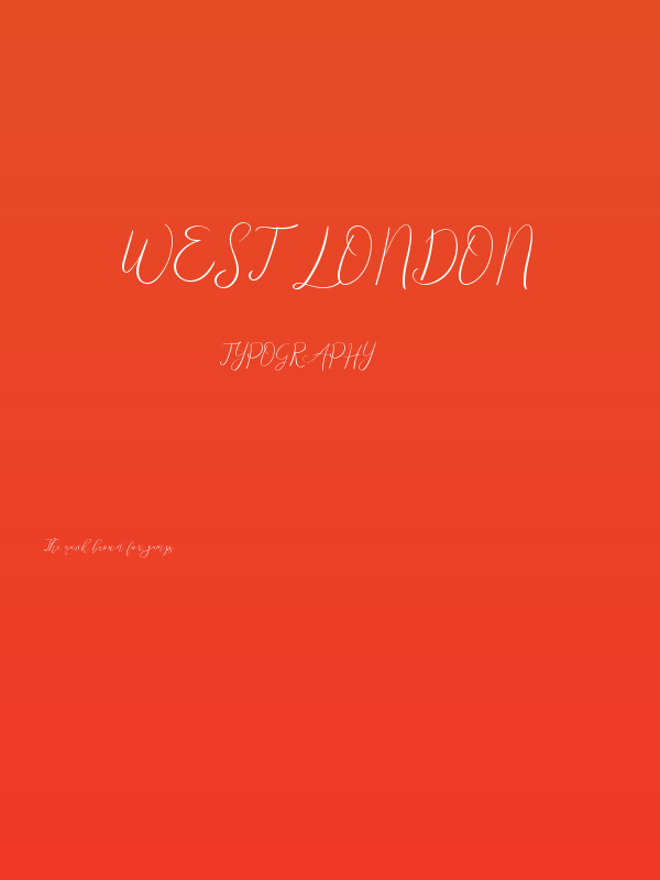 West London Poster