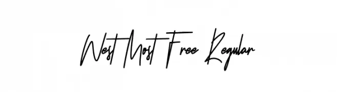 West Most Free Regular  Frei Schriftart Herunterladen