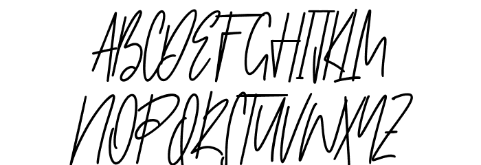 West Most Free Regular Font UPPERCASE