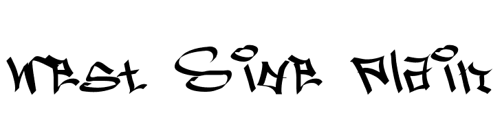 West Side Plain  Frei Schriftart Herunterladen
