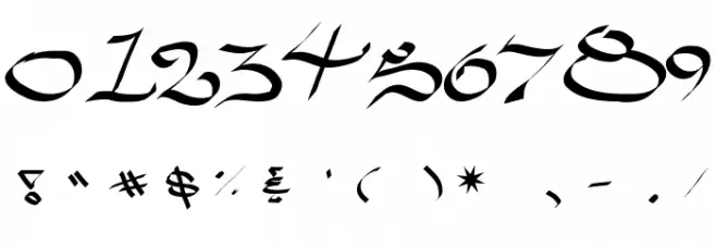 West Side Plain Font OTHER CHARS