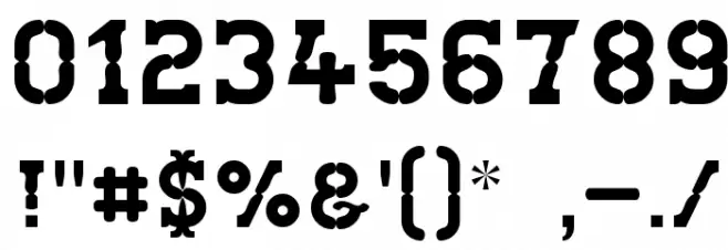 West Test Font OTHER CHARS