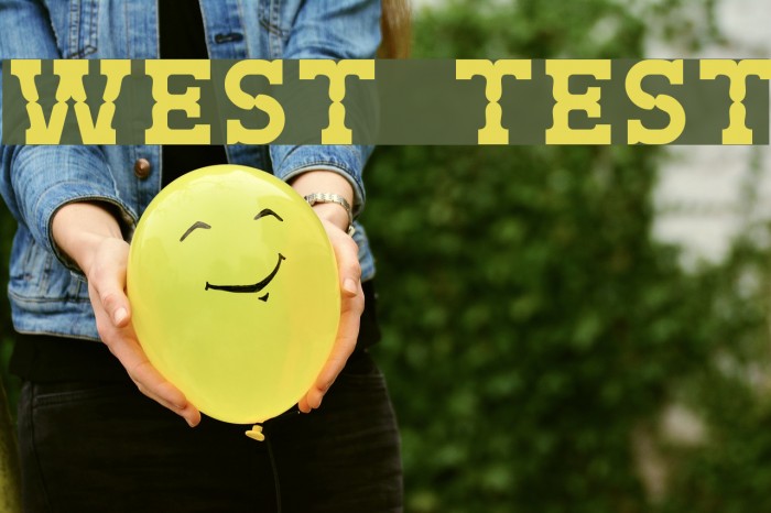 West Test Font examples