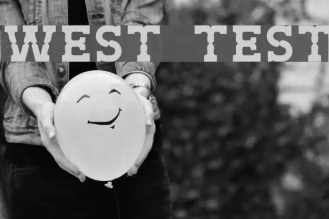 West Test Font examples
