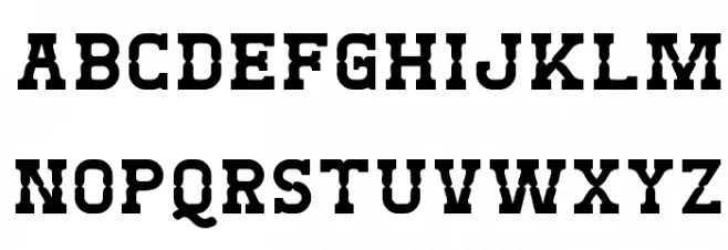 West Test Font LOWERCASE