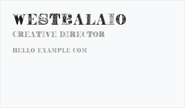 WestBalaio Business Card