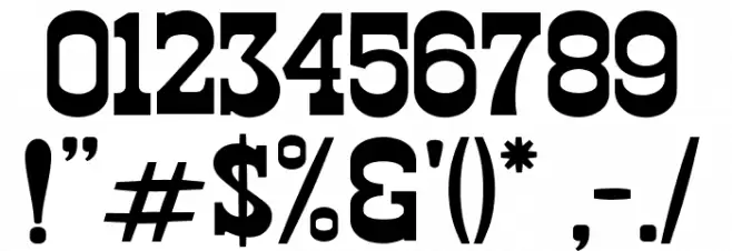 WestHood Font OTHER CHARS
