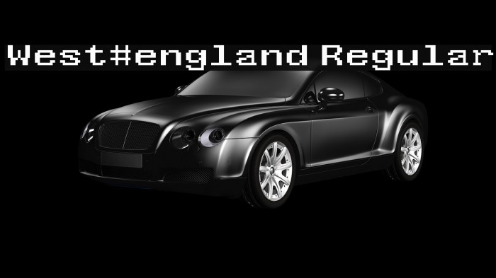 West_england Regular Font examples