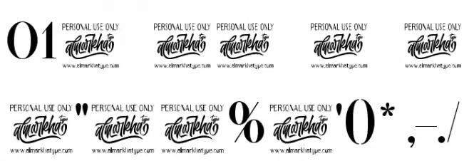 Westack Font OTHER CHARS