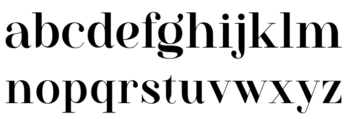 Westack Font LOWERCASE