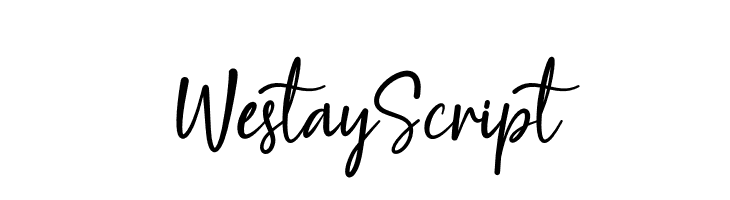 Westay Script  नि: शुल्क फ़ॉन्ट्स डाउनलोड