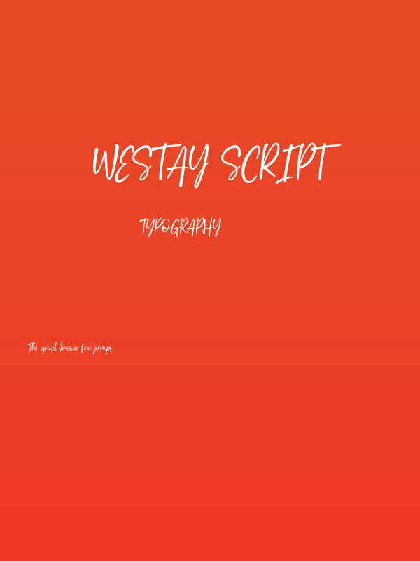 Westay Script Poster