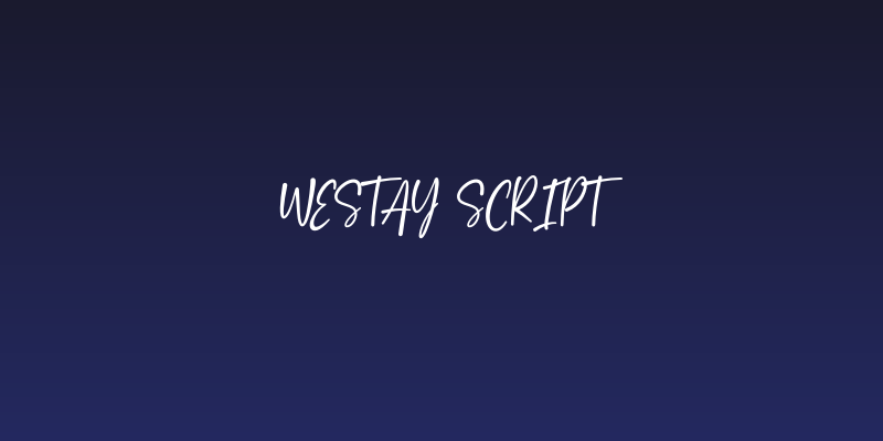 Westay Script Social Header