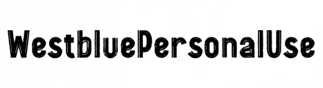Westblue Personal Use  font caratteri gratis