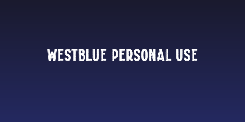 Westblue Personal Use Social Header