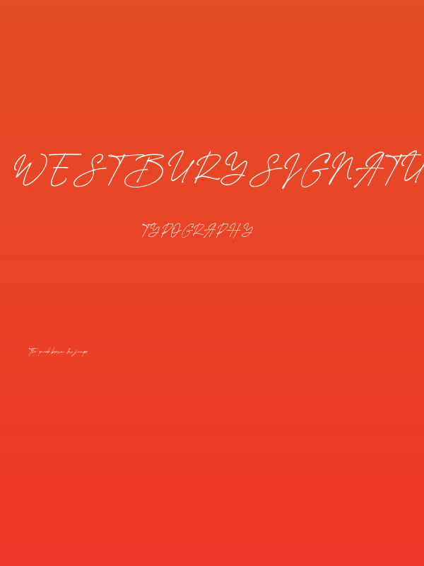 WestburySignatureDemoVersion- Poster