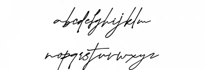 WestburySignatureDemoVersion- फ़ॉन्ट लोअरकेस