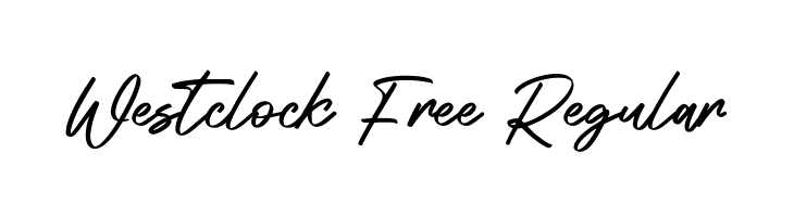 Westclock Free Regular  नि: शुल्क फ़ॉन्ट्स डाउनलोड