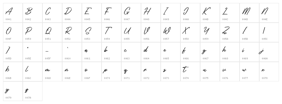 Westclock Free Regular Character Map
