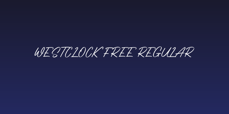 Westclock Free Regular Social Header