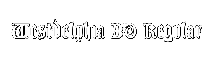 Westdelphia 3D Regular  baixar fontes gratis