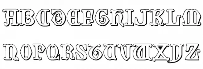 Westdelphia 3D Regular Шрифта ВЕРХНИЙ