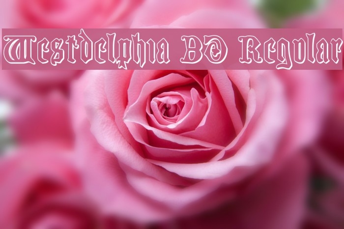 Westdelphia 3D Regular Font examples