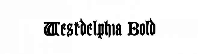 Westdelphia Bold  Frei Schriftart Herunterladen