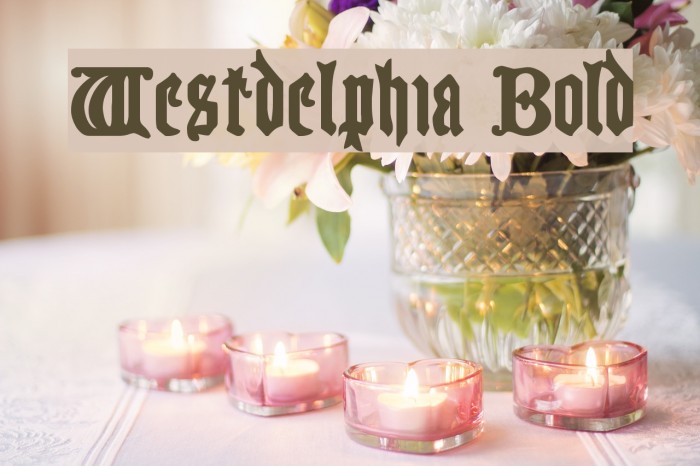 Westdelphia Bold Font examples