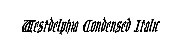 Westdelphia Condensed Italic  Frei Schriftart Herunterladen