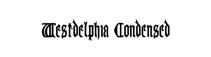 Westdelphia Condensed  フリーフォントのダウンロード