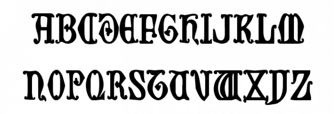 Westdelphia Condensed Font Litere mari