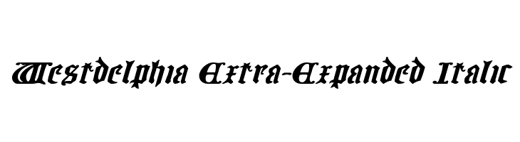 Westdelphia Extra-Expanded Italic  لخطوط تنزيل