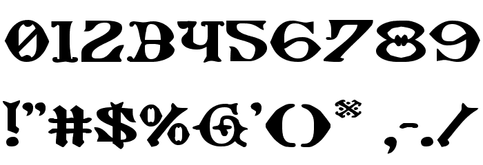 Westdelphia Extra-Expanded Font OTHER CHARS