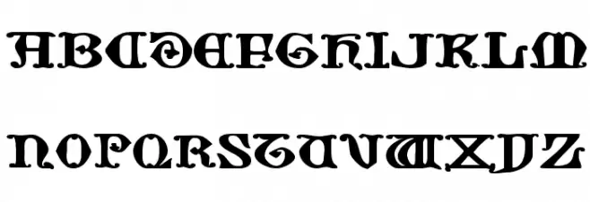 Westdelphia Extra-Expanded フォント 大文字