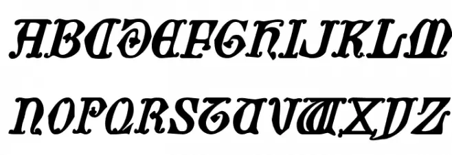 Westdelphia Italic Шрифта ВЕРХНИЙ