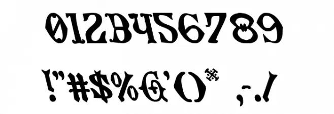 Westdelphia Leftalic Font OTHER CHARS