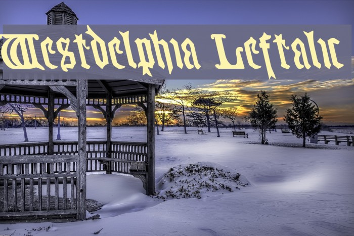 Westdelphia Leftalic Example 2